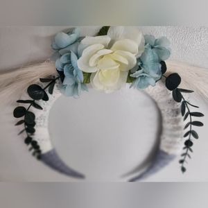Baby Blue Bohemian Wreath